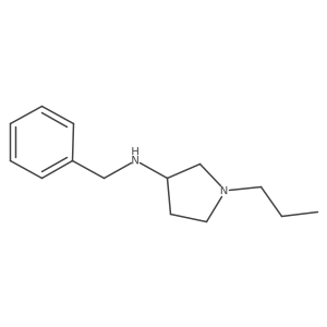 (3S)-N-(Phenylmethyl)-1-propyl-3-pyrrolidinamine Structure
