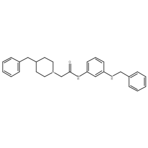 1-Piperidineacetamide,4-(phenylmethyl)-n-[3-[(phenylmethyl)amino]phenyl]-结构式