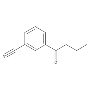 3-Butanoylbenzonitrile结构式