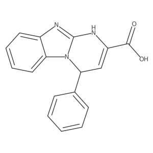 1,4-Dihydro-4-phenylpyrimido[1,2-a]benzimidazole-2-carboxylic acid Structure