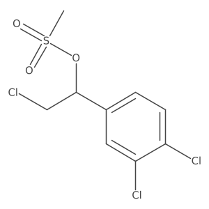 Benzenemethanol, 3,4-dichloro-I+/--(chloromethyl)-, 1-methanesulfonate结构式