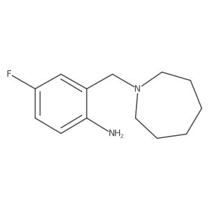 2-(Azepan-1-ylmethyl)-4-fluoroaniline Structure