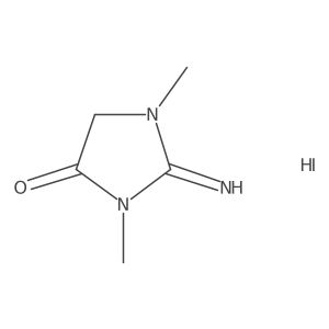 2-Imino-1,3-dimethylimidazolidin-4-one hydroiodide Structure