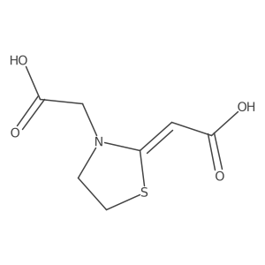 2-(Carboxymethylene)-3-thiazolidineacetic acid结构式