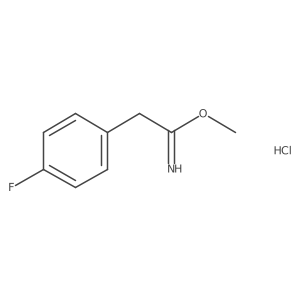 Methyl 2-(4-fluorophenyl)acetimidate hydrochloride结构式