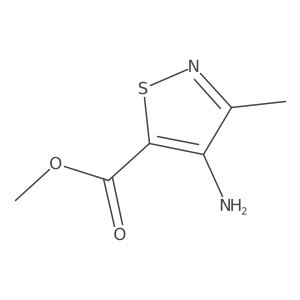 Methyl 4-amino-3-methyl-1,2-thiazole-5-carboxylate Structure