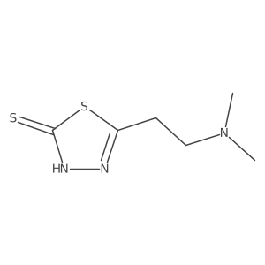 5-[2-(Dimethylamino)ethyl]-1,3,4-thiadiazole-2(3H)-thione Structure