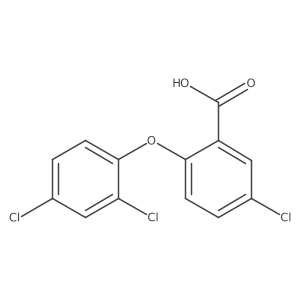5-Chloro-2-(2,4-dichlorophenoxy)benzoic acid结构式
