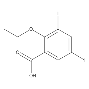 2-Ethoxy-3,5-diiodobenzoic acid结构式
