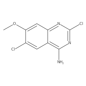 2,6-Dichloro-7-methoxyquinazolin-4-amine结构式