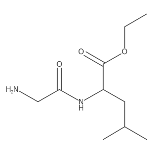 Ethyl 2-(2-aminoacetamido)-4-methylpentanoate结构式