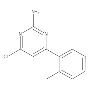 4-Chloro-6-(o-tolyl)pyrimidin-2-amine结构式