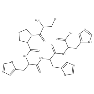 L-Histidine, L-seryl-L-prolyl-L-histidyl-L-histidyl- Structure