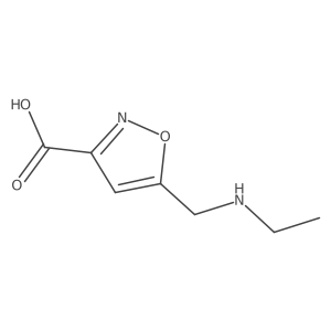 5-[(Ethylamino)methyl]-1,2-oxazole-3-carboxylic acid结构式