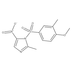 1-[(4-Methoxy-3-methylphenyl)sulfonyl]-2-methyl-5-nitroimidazole结构式