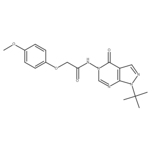 N-(1-(tert-butyl)-4-oxo-1H-pyrazolo[3,4-d]pyrimidin-5(4H)-yl)-2-(4-methoxyphenoxy)acetamide Structure