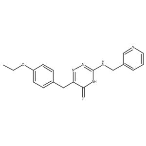 6-(4-ethoxybenzyl)-3-((pyridin-3-ylmethyl)amino)-1,2,4-triazin-5(4H)-one Structure