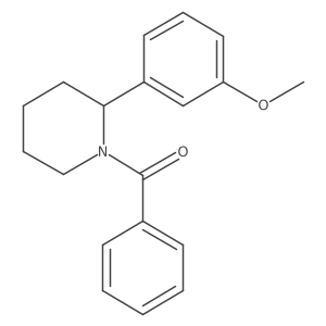 [(2R)-2-(3-Methoxyphenyl)piperidin-1-yl](phenyl)methanone Structure