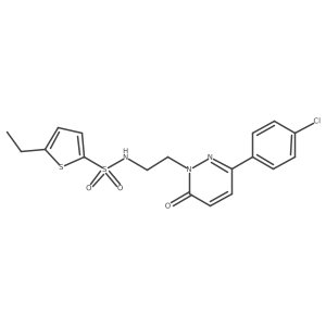 N-(2-(3-(4-chlorophenyl)-6-oxopyridazin-1(6H)-yl)ethyl)-5-ethylthiophene-2-sulfonamide Structure