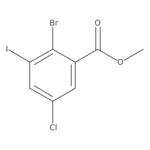 Methyl 2-bromo-5-chloro-3-iodobenzoate Structure