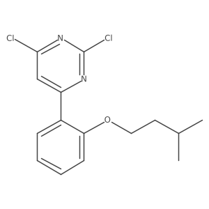 2,4-Dichloro-6-(2-(isopentyloxy)phenyl)pyrimidine结构式