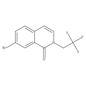 7-bromo-2-(2,2,2-trifluoroethyl)isoquinolin-1(2H)-one结构式