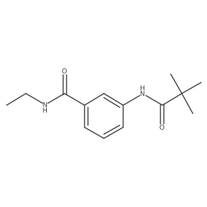 n-Ethyl-3-pivalamidobenzamide结构式