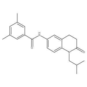 N-(1-isobutyl-2-oxo-1,2,3,4-tetrahydroquinolin-6-yl)-3,5-dimethylbenzamide Structure