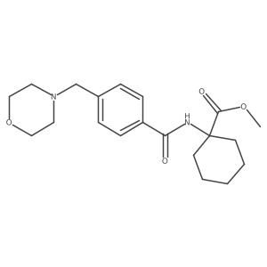 1-[[[4-(4-Morpholinylmethyl)phenyl]carbonyl]amino]cyclohexanecarboxylic acid methyl ester Structure