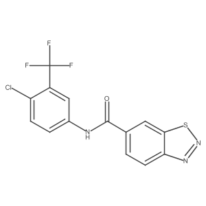 N-[4-chloro-3-(trifluoromethyl)phenyl]-1,2,3-benzothiadiazole-6-carboxamide Structure