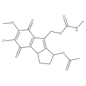 1-Acetyl-6-demethyl-6-chloro-7-methoxymitosene Structure
