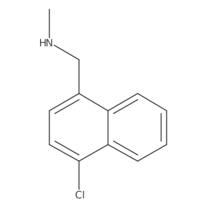 4-Chloro-N-methyl-1-naphthalenemethanamine结构式