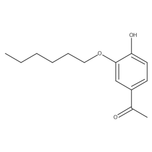 1-[3-(Hexyloxy)-4-hydroxyphenyl]ethanone结构式