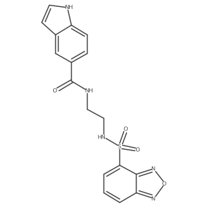 N-{2-[(2,1,3-benzoxadiazol-4-ylsulfonyl)amino]ethyl}-1H-indole-5-carboxamide结构式