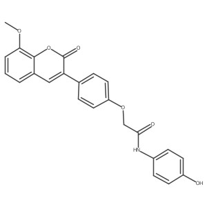 N-(4-hydroxyphenyl)-2-[4-(8-methoxy-2-oxo-2H-chromen-3-yl)phenoxy]acetamide Structure