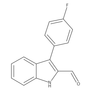 3-(4-fluorophenyl)-1H-indole-2-carbaldehyde结构式