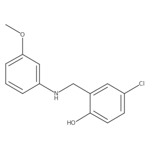 4-Chloro-2-{[(3-methoxyphenyl)amino]methyl}phenol结构式