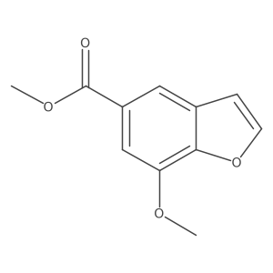Methyl 7-methoxy-5-benzofurancarboxylate Structure