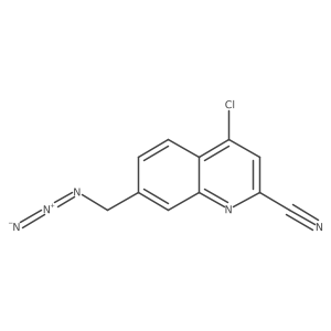 7-(Azidomethyl)-4-chloroquinoline-2-carbonitrile Structure