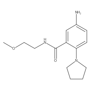 5-Amino-N-(2-methoxyethyl)-2-pyrrolidinobenzamide Structure