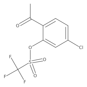 2-Acetyl-5-chlorophenyl trifluoromethanesulfonate结构式