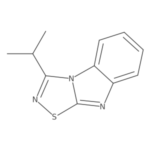 3-Isopropyl-1,2,4-thiadiazolo[4,5-a]benzimidazole结构式