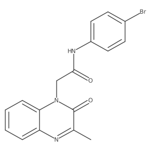 N-(4-bromophenyl)-2-(3-methyl-2-oxoquinoxalin-1(2H)-yl)acetamide结构式