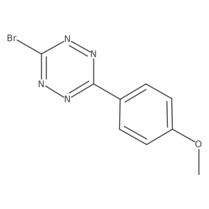 3-Bromo-6-(4-methoxyphenyl)-1,2,4,5-tetrazine结构式