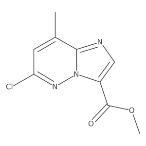 Methyl 6-chloro-8-methylimidazo[1,2-b]pyridazine-3-carboxylate结构式