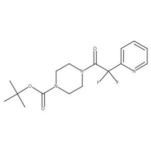 4-[Difluoro(pyridin-2-yl)acetyl]piperazine, N1-BOC protected Structure