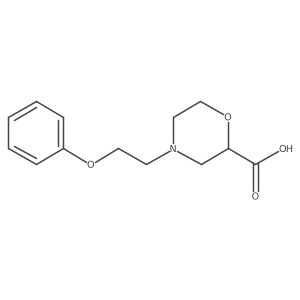4-(2-Phenoxy-ethyl)-morpholine-2-carboxylic acid Structure