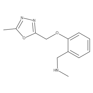 N-Methyl-2-[(5-methyl-1,3,4-oxadiazol-2-yl)methoxy]benzenemethanamine Structure