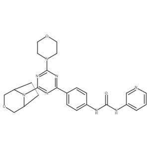 1-(4-(4-(3-Oxa-8-azabicyclo[3.2.1]octan-8-yl)-6-morpholino-1,3,5-triazin-2-yl)phenyl)-3-(pyridin-3-yl)urea Structure