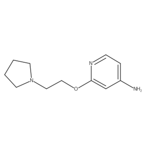 2-(2-pyrrolidin-1-ylethoxy)pyridin-4-amine Structure